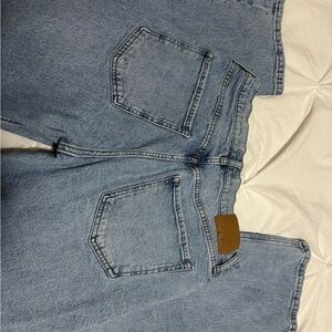 Light Blue Wide Leg Denim Jeans